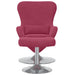 Egg Chair met Voetsteun Wijnrood Fluweel
