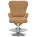 Egg Chair met Voetsteun Bruin Fluweel
