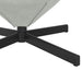 Eivormige stoel Lichtgrijs 63 x 73 x 90 cm Fluweel