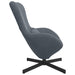 Eivormige stoel Donkergrijs 63 x 73 x 90 cm Fluweel