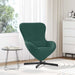 Eivormige stoel Donkergroen 63 x 73 x 90 cm Fluweel