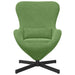 Eivormige stoel Lichtgroen 63 x 73 x 90 cm Fluweel