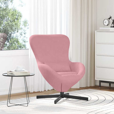 Eivormige stoel Roze 63 x 73 x 90 cm Fluweel