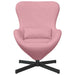 Eivormige stoel Roze 63 x 73 x 90 cm Fluweel