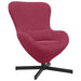 Eivormige stoel Wijnrood 63 x 73 x 90 cm Fluweel