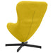 Eivormige stoel Geel 63 x 73 x 90 cm Fluweel