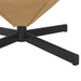 Eivormige stoel Bruin 63 x 73 x 90 cm Fluweel