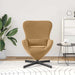 Eivormige stoel Bruin 63 x 73 x 90 cm Fluweel