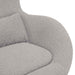 Eivormige stoel Lichtgrijs 63 x 73 x 90 cm Stof