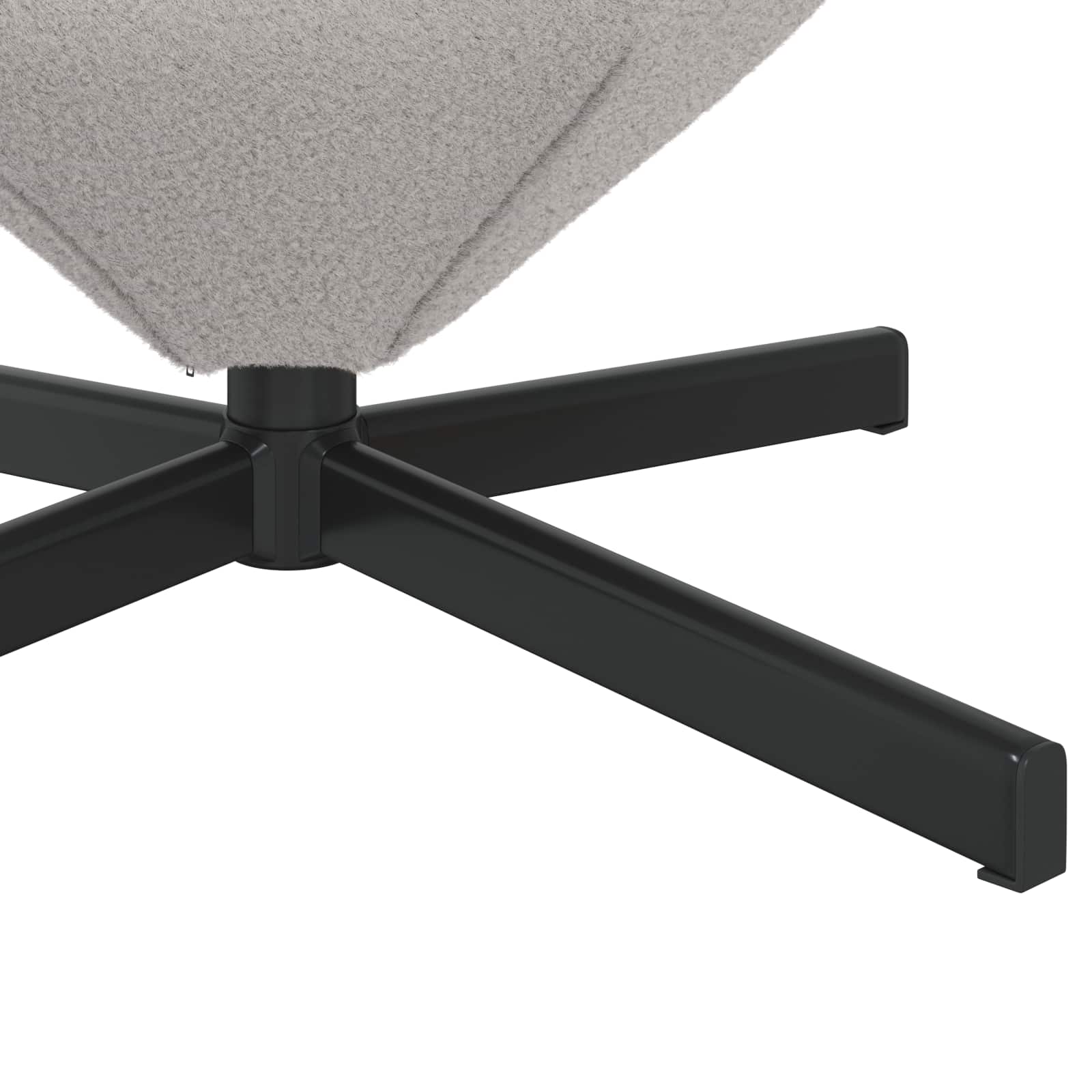 Eivormige stoel Lichtgrijs 63 x 73 x 90 cm Stof