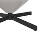 Eivormige stoel Lichtgrijs 63 x 73 x 90 cm Stof