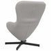 Eivormige stoel Lichtgrijs 63 x 73 x 90 cm Stof