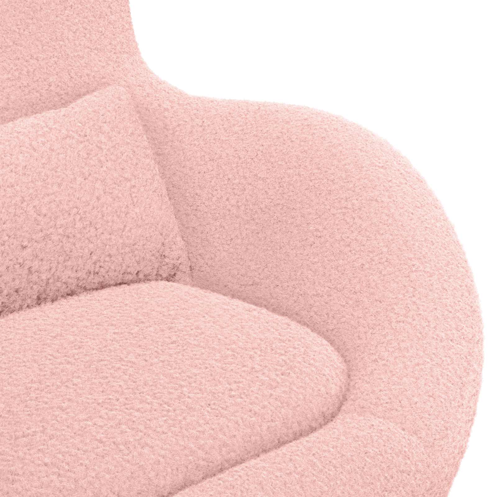 Eivormige stoel Roze 63 x 73 x 90 cm Stof