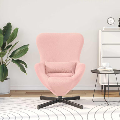 Eivormige stoel Roze 63 x 73 x 90 cm Stof