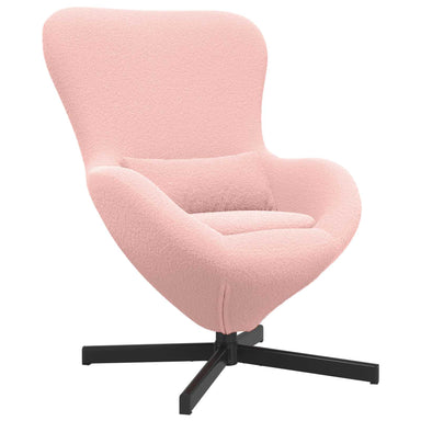 Eivormige stoel Roze 63 x 73 x 90 cm Stof