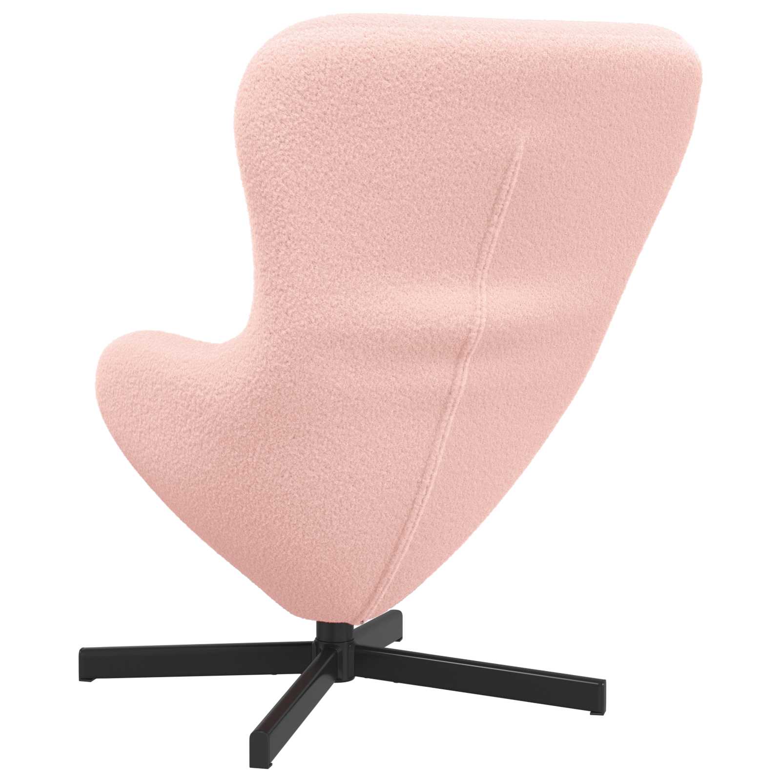 Eivormige stoel Roze 63 x 73 x 90 cm Stof