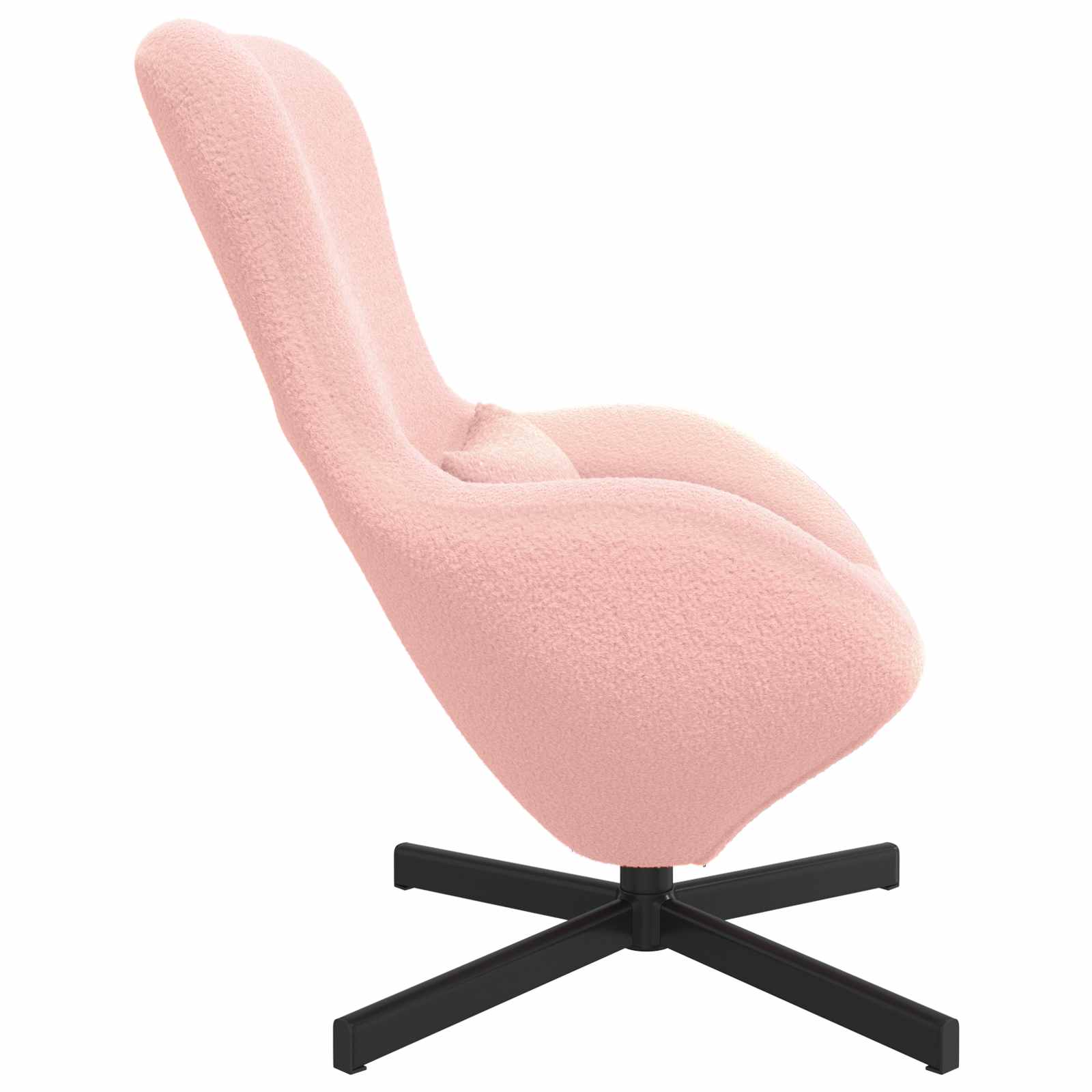Eivormige stoel Roze 63 x 73 x 90 cm Stof