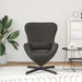 Eivormige stoel Donkergrijs 63 x 73 x 90 cm Stof