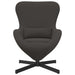 Eivormige stoel Donkergrijs 63 x 73 x 90 cm Stof