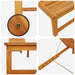 Ligstoel Bruin 202 x 53 x 89 cm Massief Acaciahout