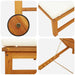 Ligstoel Bruin 202 x 53 x 89 cm Massief Acaciahout