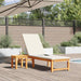 Ligstoel Bruin 202 x 53 x 89 cm Massief Acaciahout