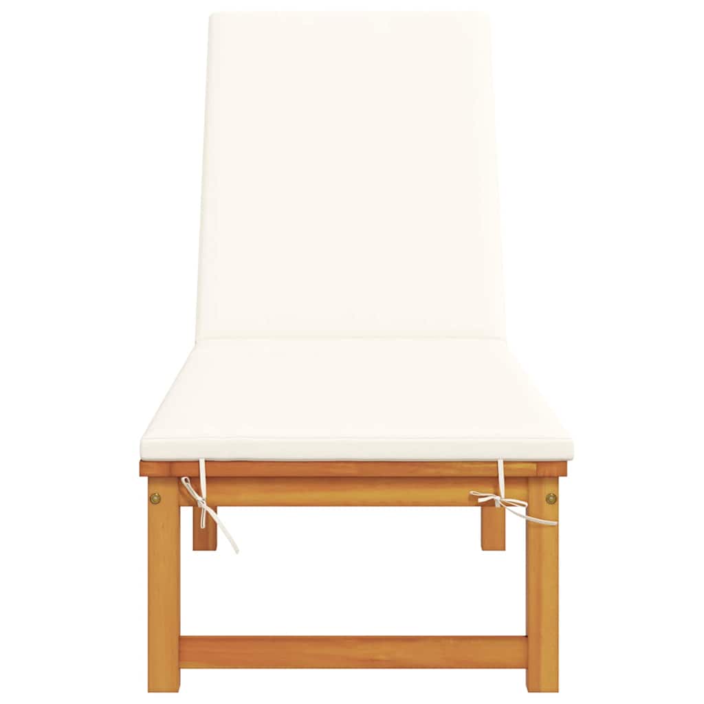Ligstoel Bruin 202 x 53 x 89 cm Massief Acaciahout