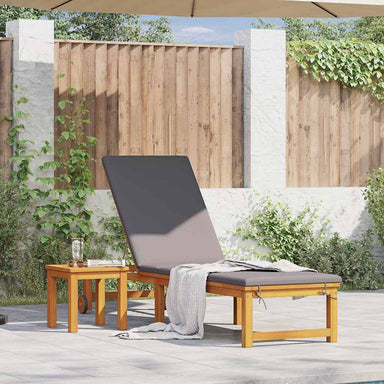 Ligstoel Bruin 202 x 53 x 89 cm Massief Acaciahout