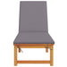 Ligstoel Bruin 202 x 53 x 89 cm Massief Acaciahout