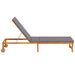 Ligstoel Bruin 202 x 53 x 89 cm Massief Acaciahout