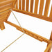 Ligstoel Olie naturel 200 x 57 x 75cm Massief acaciahout