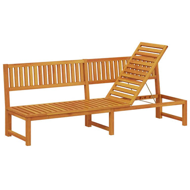 Ligstoel Olie naturel 200 x 57 x 75cm Massief acaciahout
