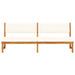 Ligstoel Olie naturel 200 x 57 x 75cm Massief acaciahout