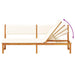 Ligstoel Olie naturel 200 x 57 x 75cm Massief acaciahout