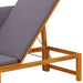 Ligstoel Olie naturel 200 x 57 x 75cm Massief acaciahout