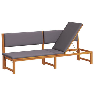 Ligstoel Olie naturel 200 x 57 x 75cm Massief acaciahout