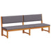 Ligstoel Olie naturel 200 x 57 x 75cm Massief acaciahout