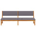 Ligstoel Olie naturel 200 x 57 x 75cm Massief acaciahout