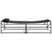 Tuin Zonnebed 2 st Zwart Gepoedercoat staal
