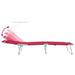 Ligstoel 2 st Polyester Rood
