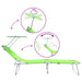 Ligstoel 2 st Polyester Groen
