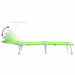 Ligstoel 2 st Polyester Groen