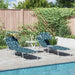 Ligstoel 2 st Polyester Groen