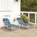 Ligstoel 2 st Polyester Groen