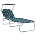 Ligstoel 2 st Polyester Groen