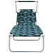Ligstoel 2 st Polyester Groen