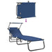 Opvouwbare zonnebed Blauw 190 x 57 x 81 cm oxford