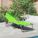 Opvouwbare zonnebed Groen 190 x 57 x 81 cm oxford