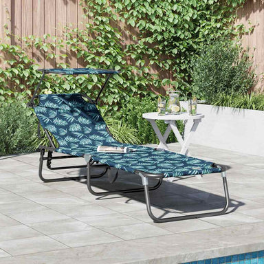 Opvouwbare zonnebed Multikleur 190 x 57 x 81 cm oxford