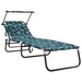 Opvouwbare zonnebed Multikleur 190 x 57 x 81 cm oxford